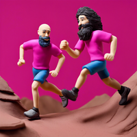 405893_impressive image of two runners in magenta colored_xl-1024-v1-0