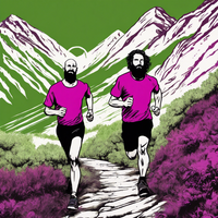 553915_impressive image of two runners in magenta colored_xl-1024-v1-0